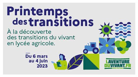 Le Printemps Des Transitions De Retour Pour Une Seconde Dition Draaf