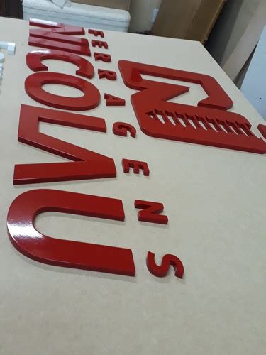 Letras Nomes Fachadas Pvc Expandido 10mm Espessura 30cm Alt