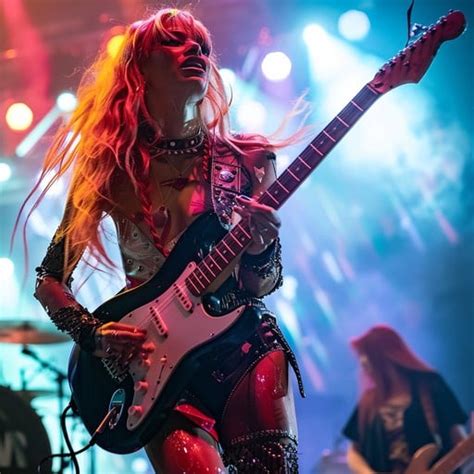Free Rockstar Performance Captured Image Guitarist Performance Rock