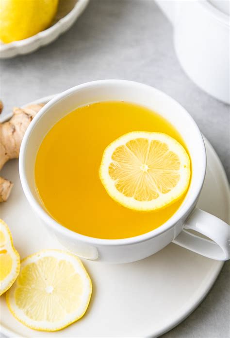 Lemon Ginger Detox Tea Recipe Healthy Immune Boosting