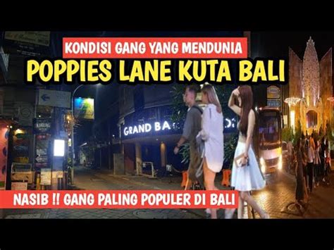 Gang Yang Terkenal Di Dunia Gang Poppies Lane Kuta Bali