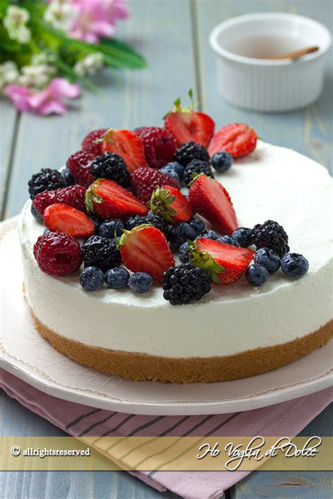 Torta Fredda Allo Yogurt Senza Cottura Ricetta Ho Voglia Di Dolce