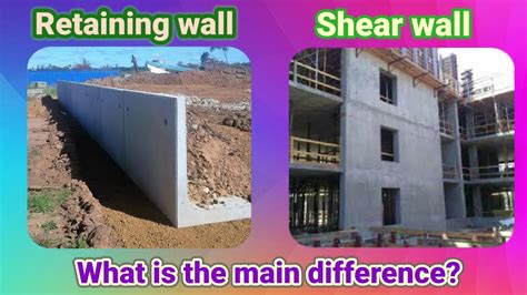 The Main Difference Between Retainingwall And Shearwall Youtube