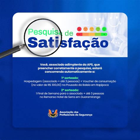 Aps Lan A Pesquisa De Satisfa O E Sorteio Exclusivo Aps