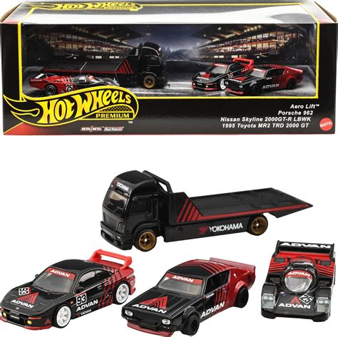 Amazon ホットウィール Hot Wheels プレミアムコレクターセットアソート アドバンレーシングチーム 乗り物おもちゃ ミニカー 台 歳から マルチ B