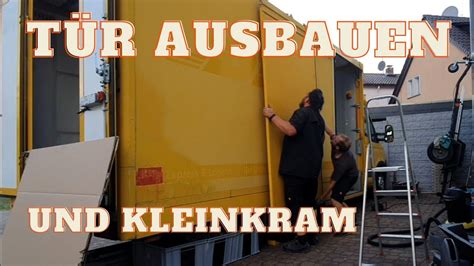 Tür Ausbauen und Kleinkram Iveco Daily Post Koffer Umbau T5 YouTube