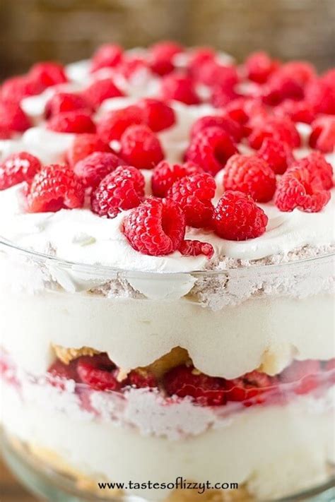 White Chocolate Raspberry Trifle Easy Dessert Recipe With Cake