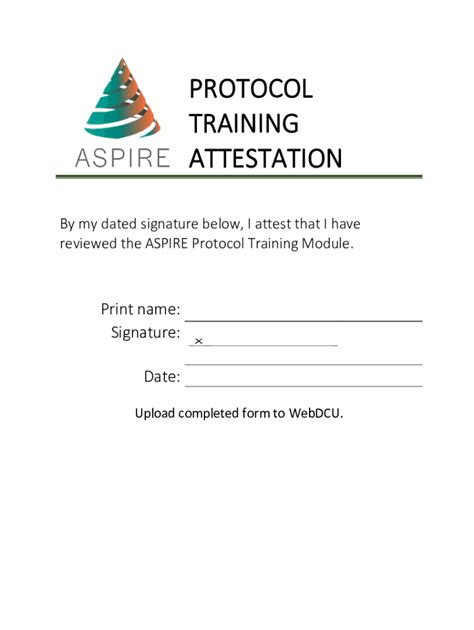 Fillable Online Dcu Musc Protocol Training Attestation Form V2docx Fax