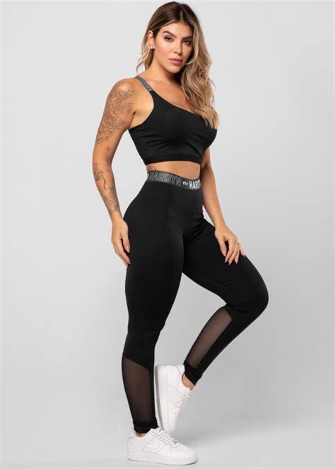 Cal A Legging All Black Em Suplex De Poliamida El Stico Personalizado