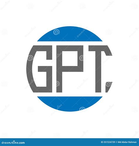 GPT Letter Logo Design On White Background. GPT Creative Initials