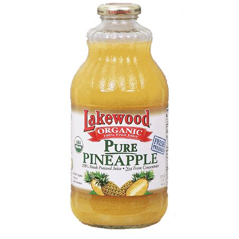 Lakewood Pure Pineapple 100 Fresh Pressed Juice Organic 1032fl Oz