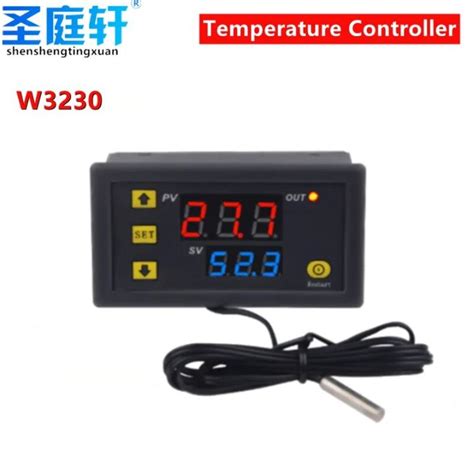 W3230 Mini Digital Temperature Controller 12V 24V 220V Thermostat