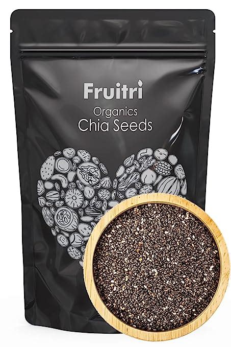 Fruitri Premium Chia Seeds For Eating 1kg Fiber Rich Raw Chia Seeds