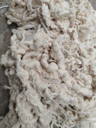 Plain White Cotton Yarn Waste For Textile Industry Packaging Type