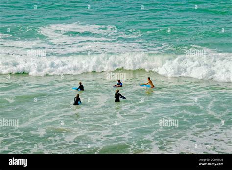 Surfing in North Cornwall, England Stock Photo - Alamy