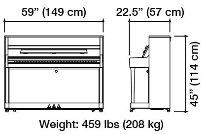 Upright Piano Weight And Dimensions | Blog Dandk