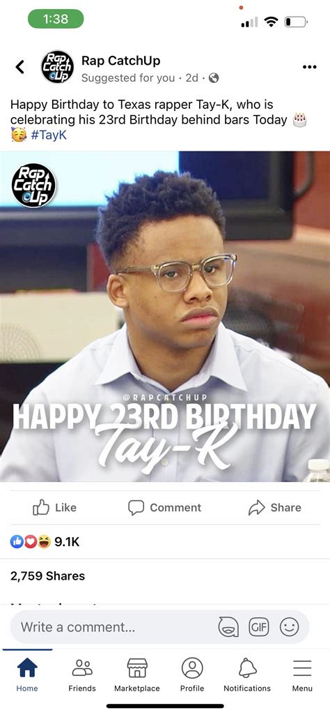 Tay Kay Turns 23 Just A Few More Years Left