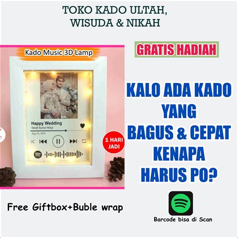 Jual Kado Ulang Tahun Anniversary Graduation Wisuda Musik Spotify Music