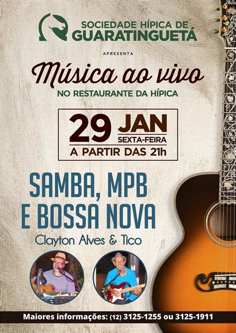 Flyer Música Ao Vivo Hípica Cristian Fontes