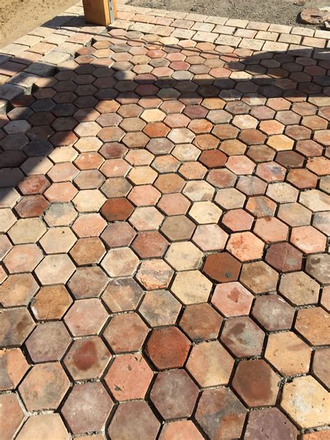 French Hexagons Pre Grout Napa Valley Architecturals