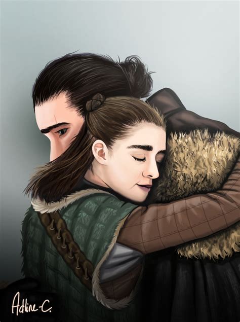 Jon And Arya Drawing Jon Snow And Arya Stark Fan Art 44047297 Fanpop