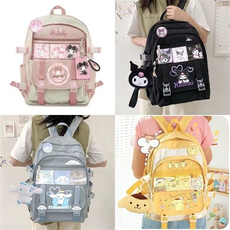 eBay Kuromi Cinnamoroll Melody Purin Rucksack große Kapazität