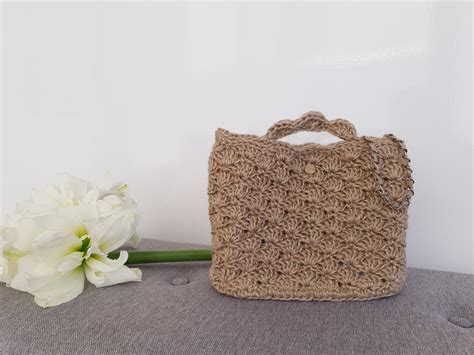 Handgemachte Tasche für Frau Häkeltasche Handtasche Handgestrickte