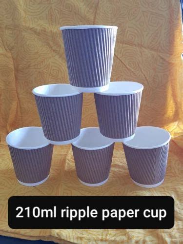 Ml Ripple Paper Cup At Best Price In Gondal By Spectra Paper Plast