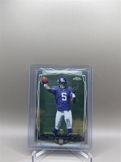 2014 Topps Chrome Teddy Bridgewater Rookie Card RC Minnesota Vikings