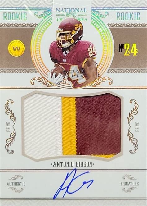 Antonio Gibson 2020 National Treasures Crossover Rookie Patch