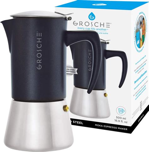 Cafetière à moka en acier inoxydable Percolateur 12 tasses 600 ml