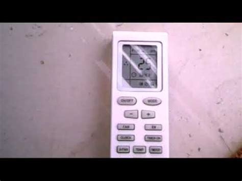 How To Lock And Unlock Any Ac Remote Gree Youtube