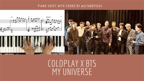 My Universe Coldplay X BTS Piano Cover Piano Sheet Piano Chord