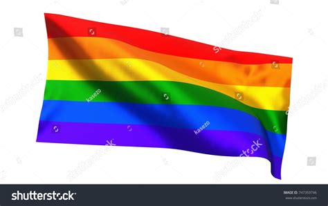 Rainbow Flag Lgbt Movement 3d Illustration Stock Illustration 747359746