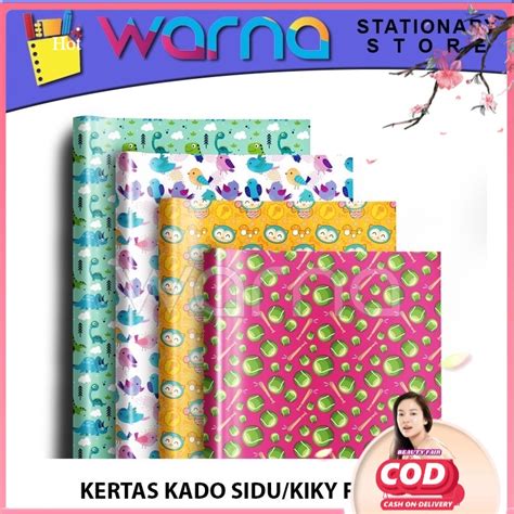 Jual Bf Kertas Kado Sidu Sinar Dunia Kiky Sansan Wawa Satu Lembar