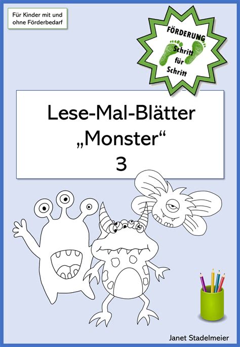 Lese Mal Bl Tter Monster Unterrichtsmaterial Im Fach Deutsch