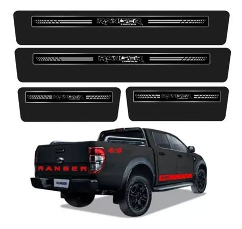 Kit Soleira Premium Para Ford Ranger Sl 006 17225 Cor Preto MercadoLivre