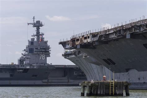 Uss Gerald R Ford Returns To Newport News