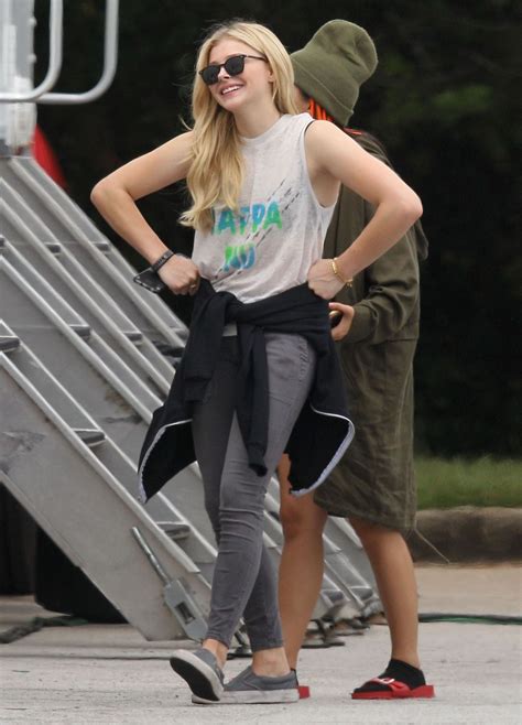 Chloe Moretz On The Set Of Bad Neighbors 2 Sorority Rising In Atlanta