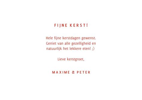 Grappige Typografische Kerstkaart Fijne Kaartje Go