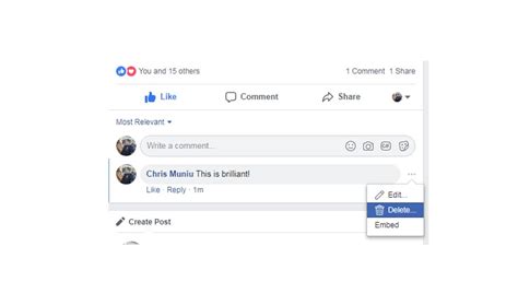 How To Delete A Comment On Facebook Citizenside