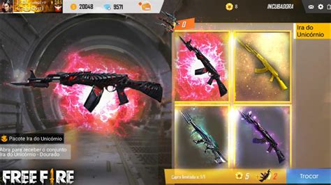 Chegou Nova Incubadora Skins De Armas No Free Fire Oficial