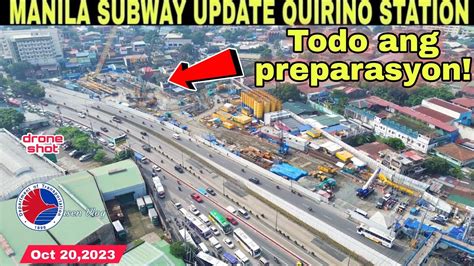 Metro Manila Subway Update Quirino Station Oct Build X Build