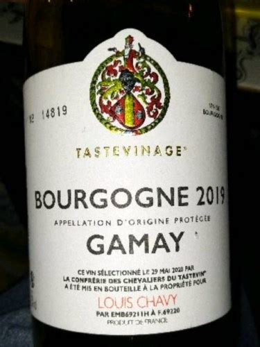 2021 Louis Chavy Tastevinage Bourgogne Gamay Vivino US