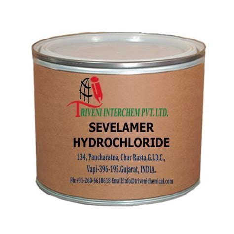 Sevelamer Hydrochloride, Packaging Type: Fiber Drum, | ID: 2191627491