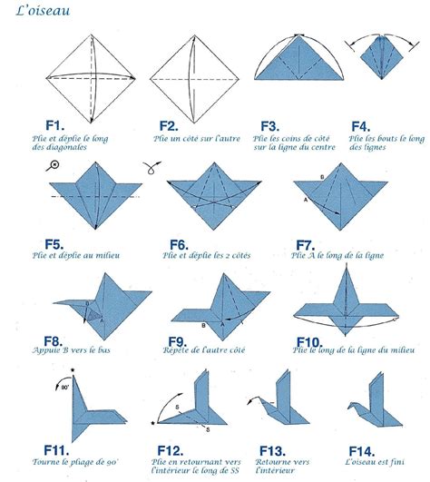 Origami Comment Faire Un Oiseau Oiseau Origami Origami Facile Origami