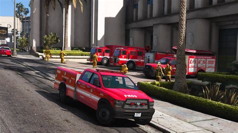 Los Santos Fire Department Vehicle Pack LSFD And LSIAFD Add On