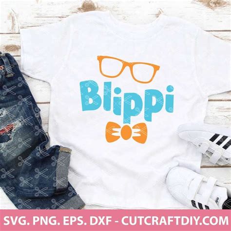 A White Shirt With The Words Blippi Eo3 On It And Sunglasses