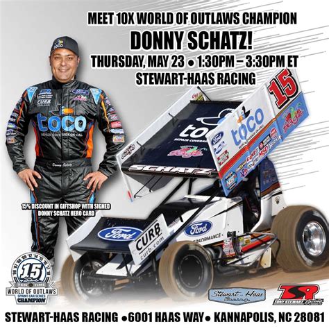 Donny Schatz Set To Appear at Stewart-Haas Racing – TSR