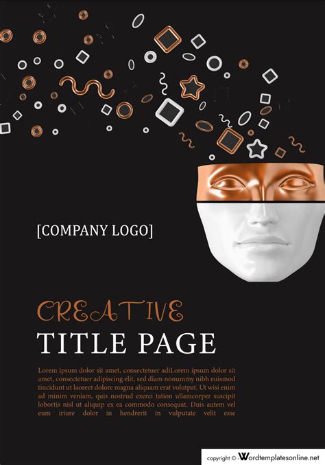 Amazing Cover Page Examples Templates Word Ai Pdf